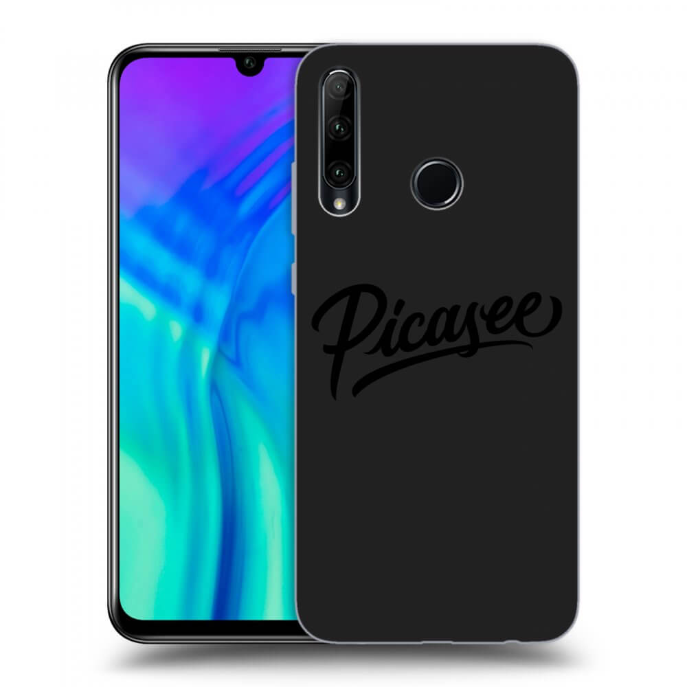 Silikonski črni Ovitek Za Honor 20 Lite - Picasee - Black