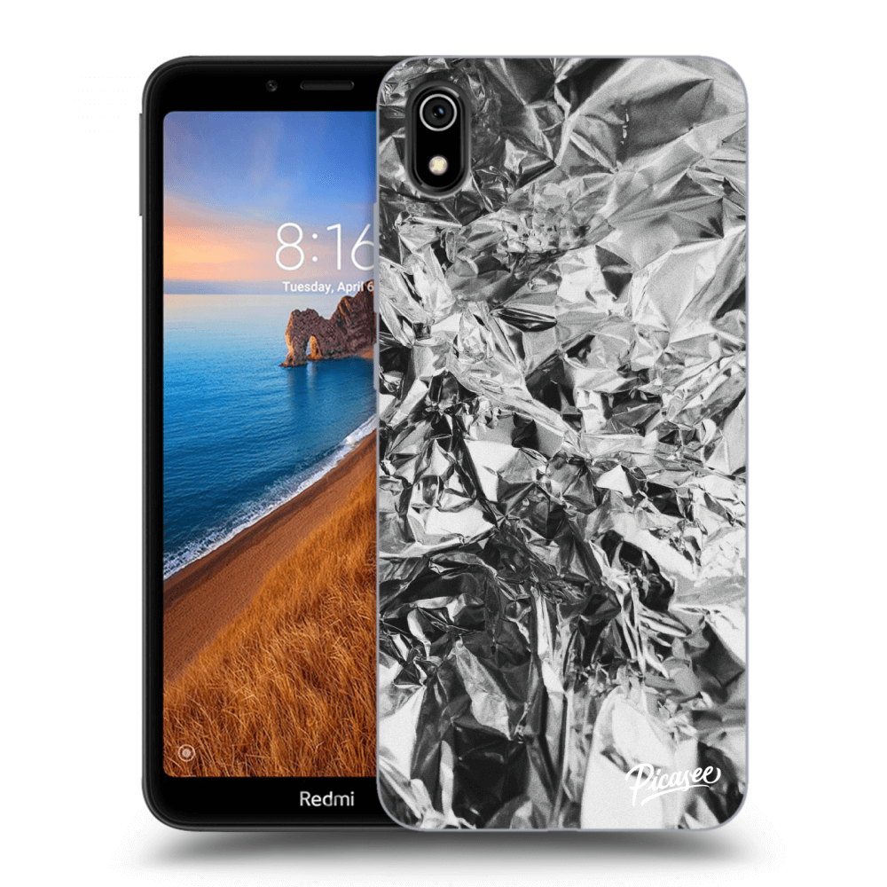 Silikonski črni Ovitek Za Xiaomi Redmi 7A - Chrome