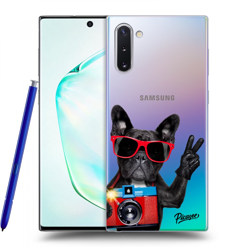 Silikonski Prozorni Ovitek Za Samsung Galaxy Note 10 N970F - French Bulldog