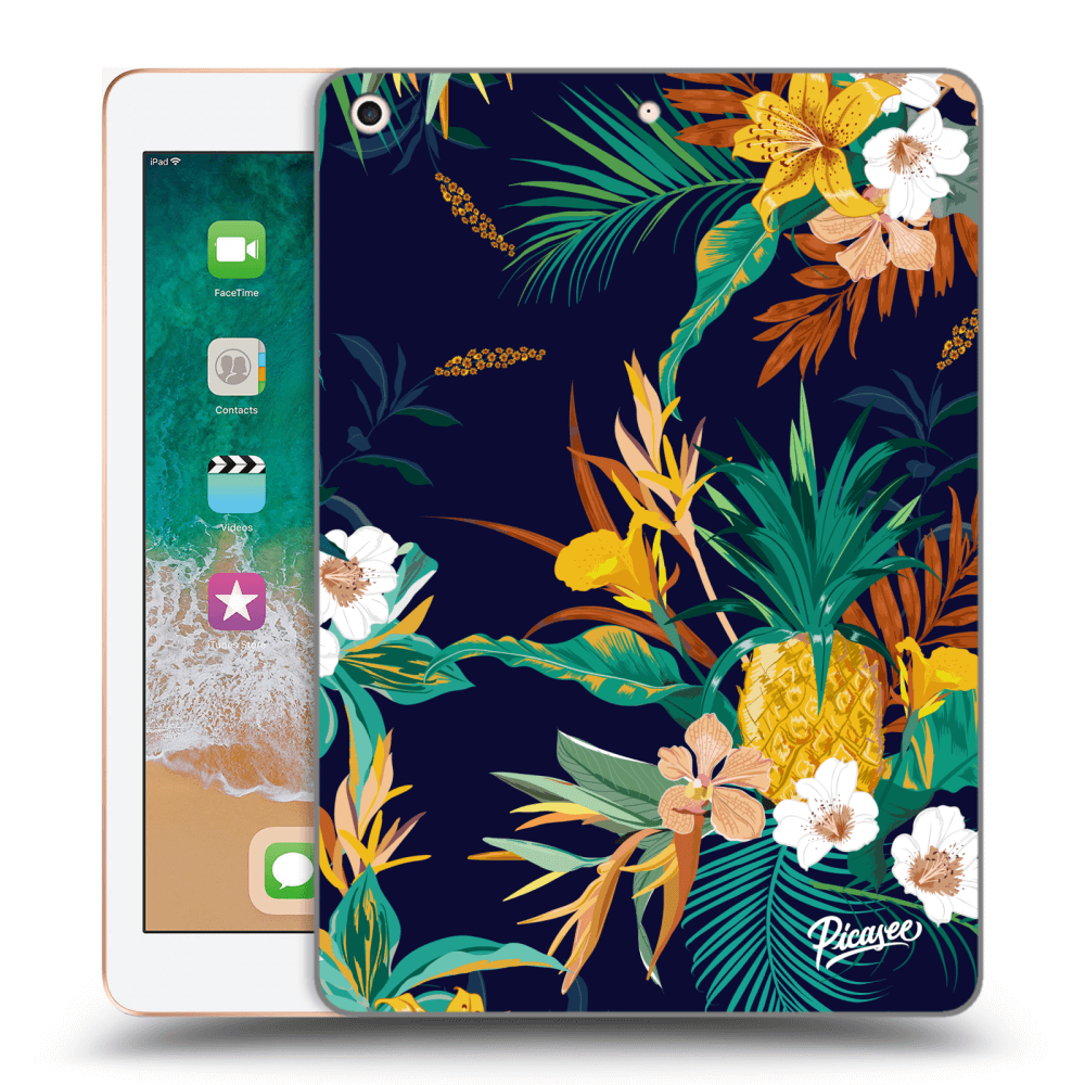 Silikonski Prozorni Ovitek Za Apple IPad 9.7 2018 (6. Gen) - Pineapple Color