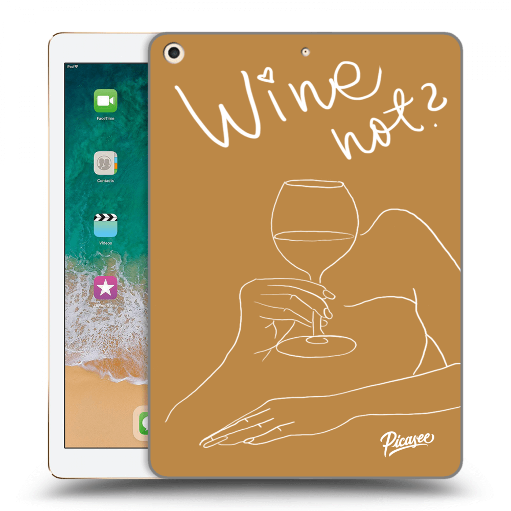 Silikonski Prozorni Ovitek Za Apple IPad 9.7 2017 (5. Gen) - Wine Not