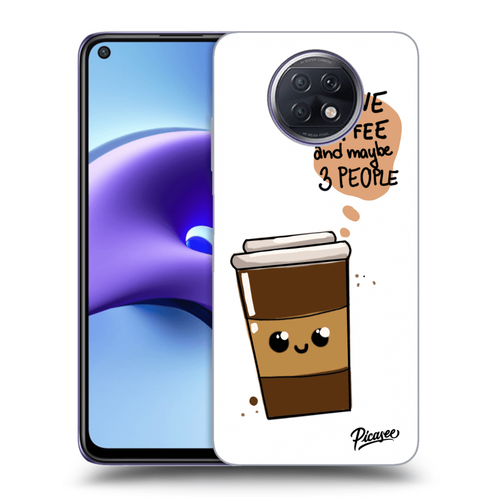 Silikonski črni Ovitek Za Xiaomi Redmi Note 9T - Cute Coffee