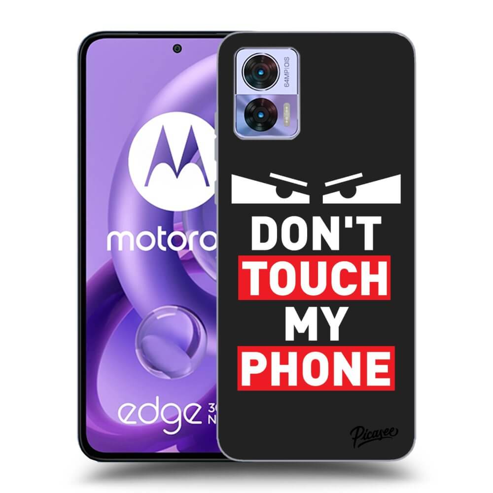 Silikonski črni Ovitek Za Motorola Edge 30 Neo - Shadow Eye - Transparent